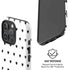 White and Black Hearts iPhone 16 Pro Max Magsafe Impact Case